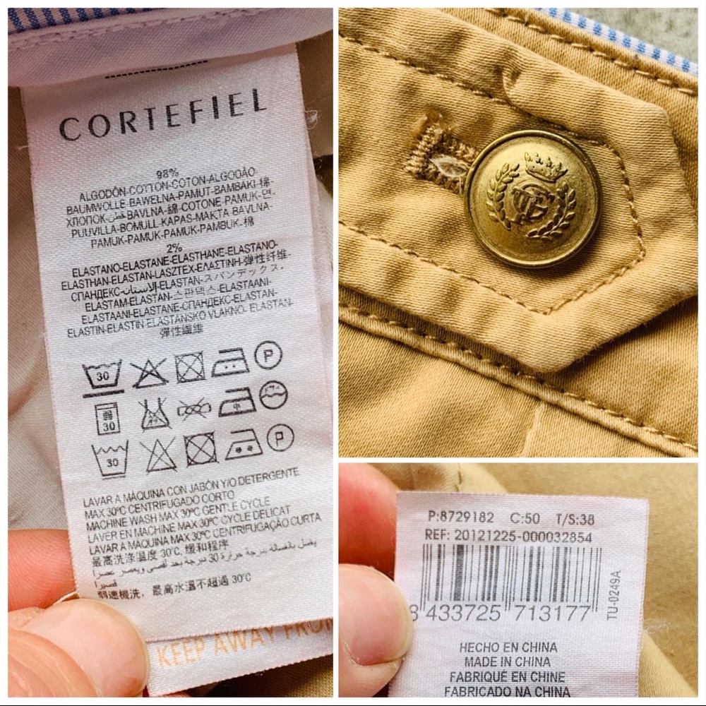 CORTEFIEL Gold straight Pants from Paris - Picture 7 of 8